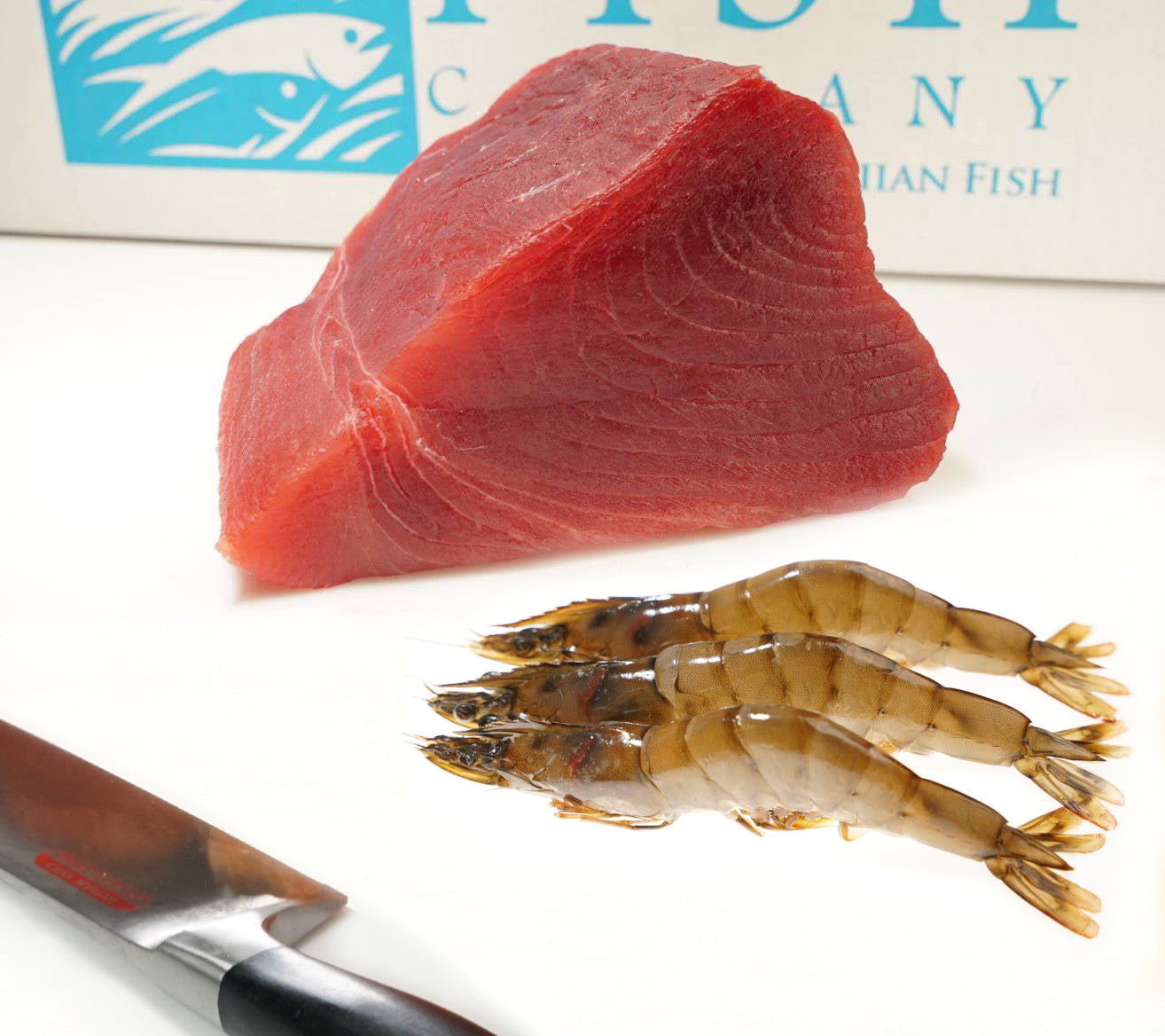 Ultra Ahi 1 lb And Kauai Sweet Prawns 2.5 lbs