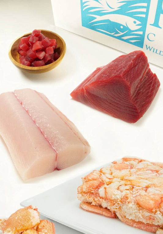 Red Deep Sea Crab, Ultra Ahi And Ono(Wahoo) 3 lbs - Honolulu Fish