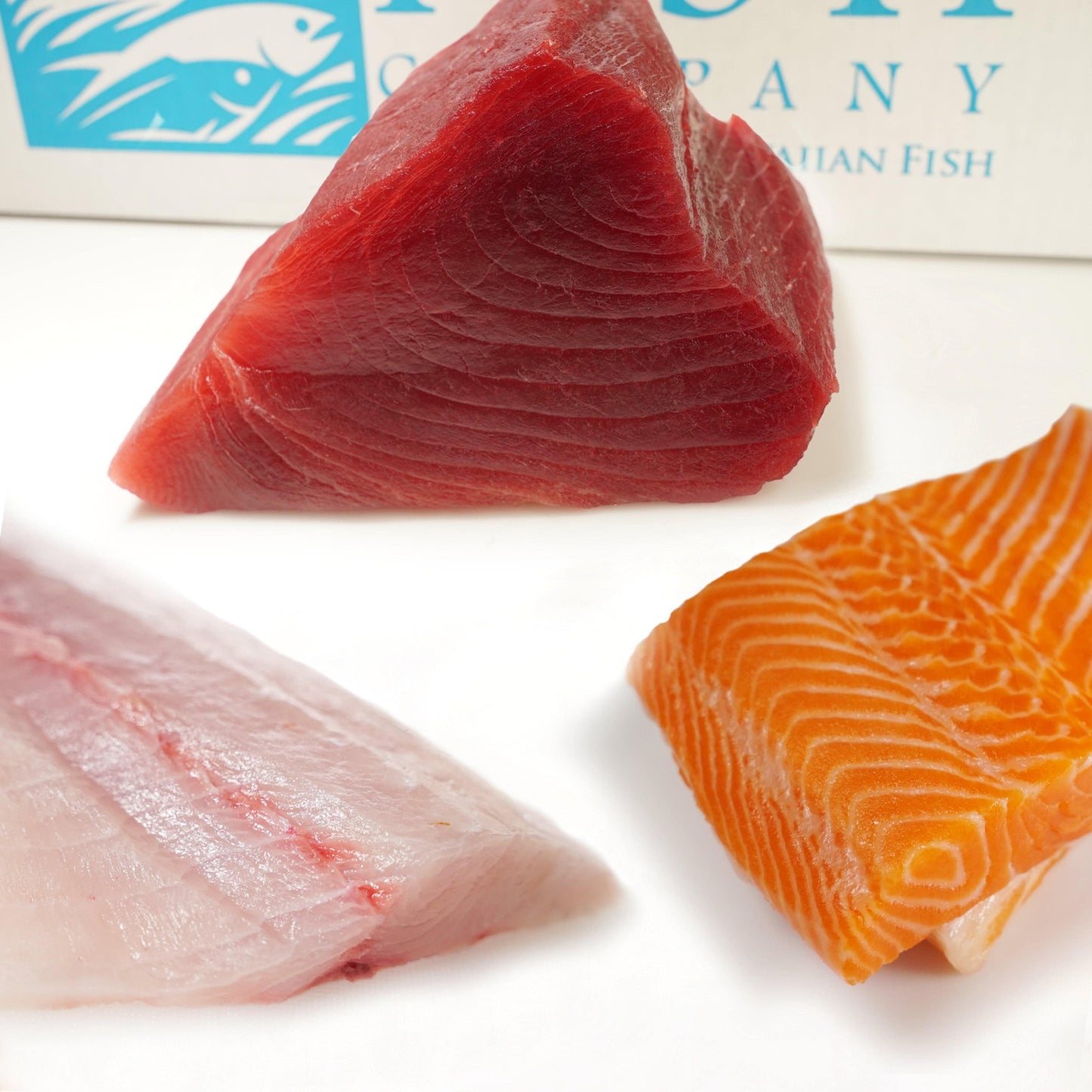 Hawaiian Ahi, Scottish Steelhead & Kona Kanpachi Sashimi 6.5 lbs - Honolulu Fish