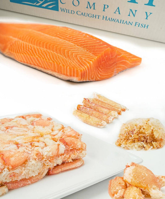 King Salmon And Deep Sea Crab Box - Honolulu Fish