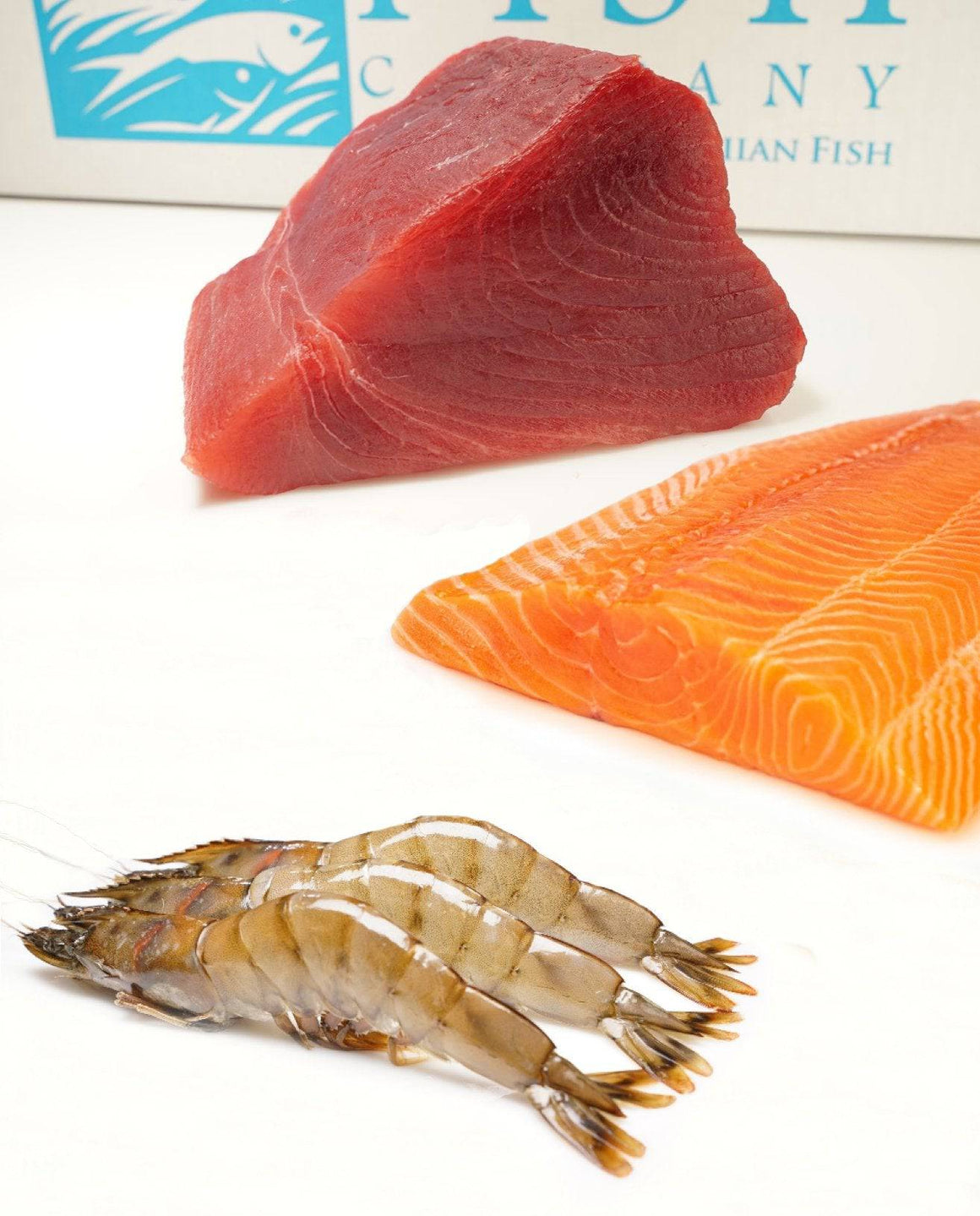 Ultra Ahi, King Salmon, Kauai Sweet Prawns 4.5 lbs - Honolulu Fish